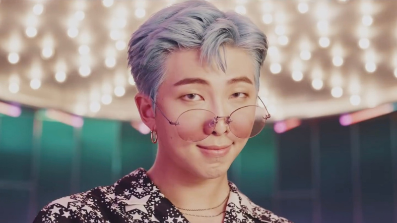 BTS RM Dynamite Blue Hair