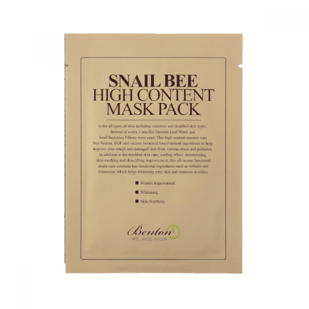 Benton - Snail Bee High Content Mask Pack