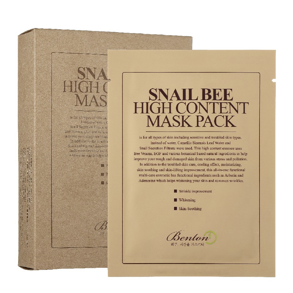 Benton - Snail Bee High Content Mask Pack