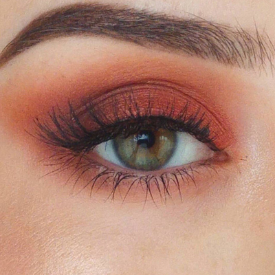 orange tone eye makeup