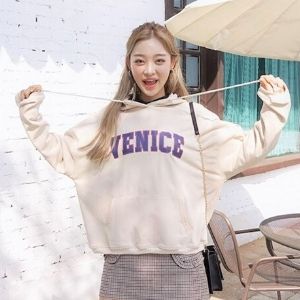  chuu - Lettering Oversized Hoodie