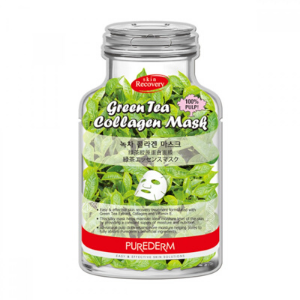 PUREDERM - Green Tea Collagen Mask-B - 1pc