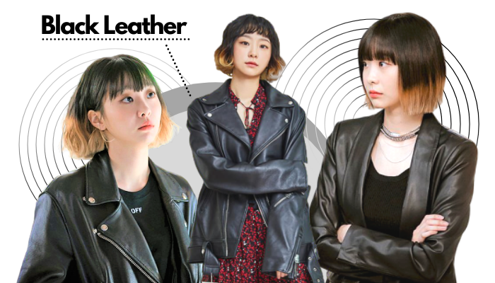 Itaewon Class Fashion Trend - Kim Da-mi’s Black Leather Affair