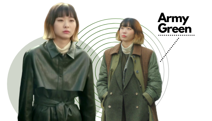 Itaewon Class Fashion Trend - Kim Da-mi Army Green Outfit