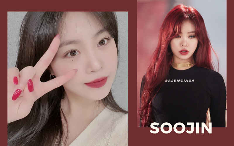(G)I-DLE Soojin Makeup Tips Bold Red Lip